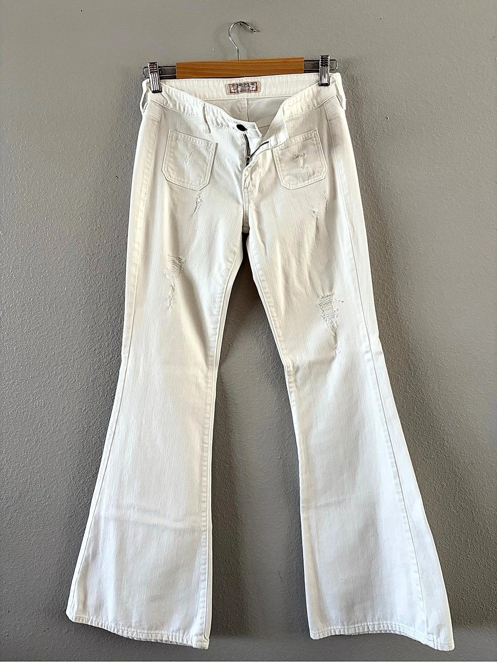 Guess Women's White Flare Jeans